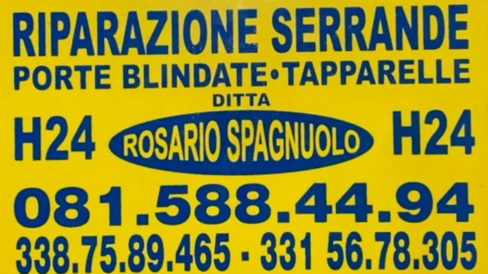 SERRANDE E TAPPARELLE Spagnuolo Rosario.Riparazione serrature e porte blindate